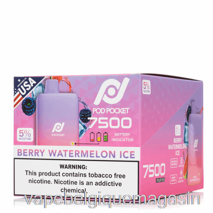 Vape Shop Bruxelles [10-pack] Pod Pocket 7500 Jetable